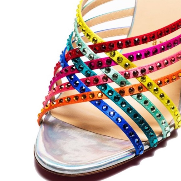 CHRISTIAN LOUBOUTIN Marthastrass Jewel Rainbow Sandal ✨🌈 - Picture 2 of 13